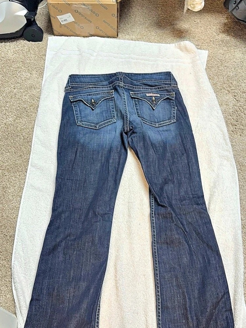 Hudson Signature Bootcut Flap Pocket Jeans Blue Waist 30